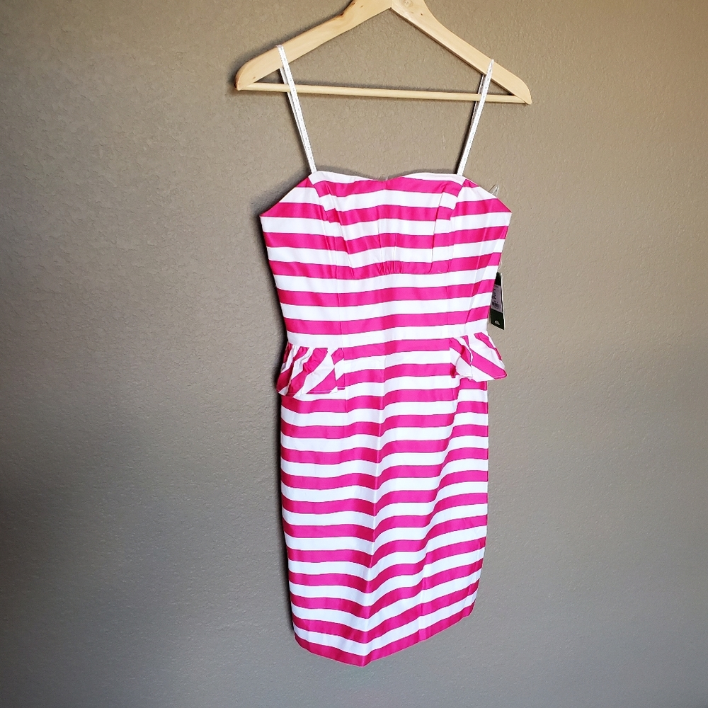 Lilly Pulitzer Maybel Pink Sizzle Stripe Dress 4